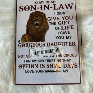 🧡10/$10 Lion Themed Son-in-Law Gift Card